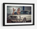 Coche clásico retro estilo pin-up - gNo | Cuadro decorativo de Canvas Lab