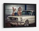 Coche clásico retro estilo pin-up - gNo | Cuadro decorativo de Canvas Lab