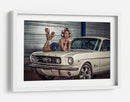 Coche clásico retro estilo pin-up - gNo | Cuadro decorativo de Canvas Lab