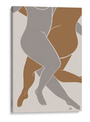 Figuras curvadas se abrazan - Fluidys Studio II | Cuadro decorativo de Canvas Lab