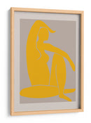Figura amarilla sentada - Fluidys Studio II | Cuadro decorativo de Canvas Lab