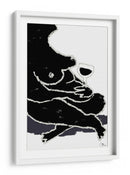 Desnuda y relajada con vino - Fluidys Studio II | Cuadro decorativo de Canvas Lab