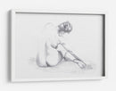 Desnuda sentada con gracia y cabello recogido - Fluidys Studio II | Cuadro decorativo de Canvas Lab
