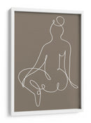 Dibujo lineal sereno - Fluidys Studio II | Cuadro decorativo de Canvas Lab