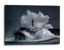 Faro de olas rompiendo - Jesus Concepcion Alvarado | Cuadro decorativo de Canvas Lab