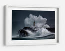 Faro de olas rompiendo - Jesus Concepcion Alvarado | Cuadro decorativo de Canvas Lab