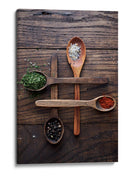 Especias culinarias en madera - Karina Aleksandrova | Cuadro decorativo de Canvas Lab