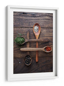 Especias culinarias en madera - Karina Aleksandrova | Cuadro decorativo de Canvas Lab