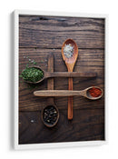 Especias culinarias en madera - Karina Aleksandrova | Cuadro decorativo de Canvas Lab