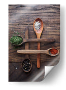 Especias culinarias en madera - Karina Aleksandrova | Cuadro decorativo de Canvas Lab