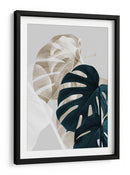 Hojas de monstera superpuestas - Fluidys Studio III | Cuadro decorativo de Canvas Lab