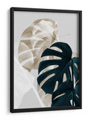 Hojas de monstera superpuestas - Fluidys Studio III | Cuadro decorativo de Canvas Lab