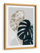 Hojas de monstera superpuestas - Fluidys Studio III | Cuadro decorativo de Canvas Lab
