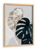 Hojas de monstera superpuestas - Fluidys Studio III | Cuadro decorativo de Canvas Lab