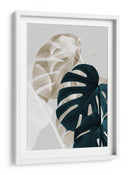 Hojas de monstera superpuestas - Fluidys Studio III | Cuadro decorativo de Canvas Lab