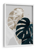 Hojas de monstera superpuestas - Fluidys Studio III | Cuadro decorativo de Canvas Lab