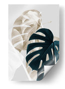 Hojas de monstera superpuestas - Fluidys Studio III | Cuadro decorativo de Canvas Lab