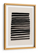 Líneas negras abstractas - Fluidys Studio II | Cuadro decorativo de Canvas Lab