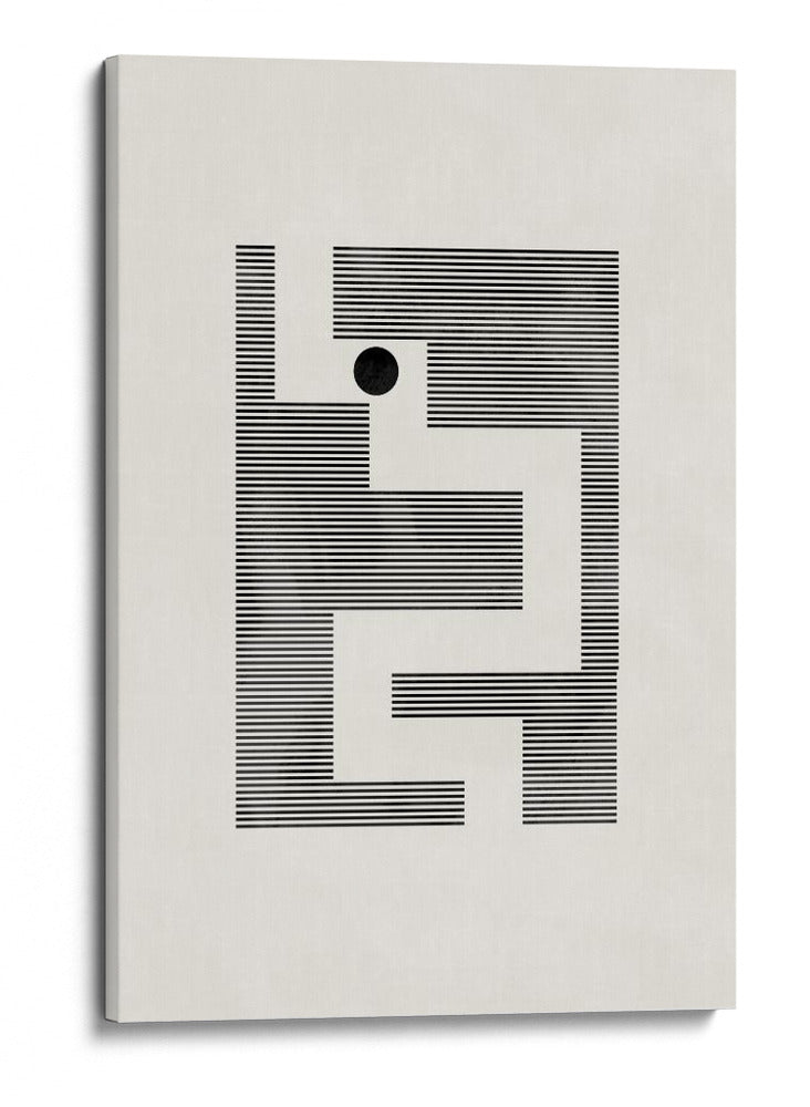Laberinto minimalista de puntos - Fluidys Studio II | Cuadro decorativo de Canvas Lab
