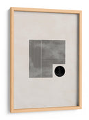 Líneas negras y círculo - Fluidys Studio II | Cuadro decorativo de Canvas Lab