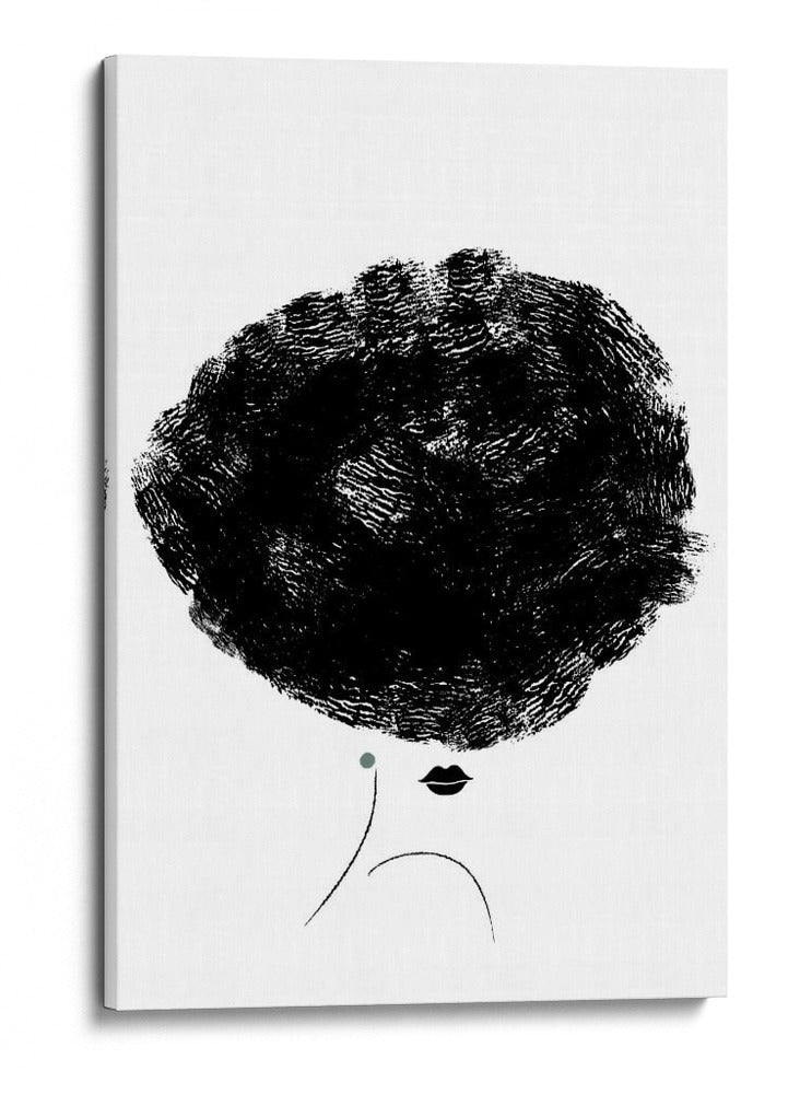 Mujer elegante con cabello afro - Fluidys Studio II | Cuadro decorativo de Canvas Lab