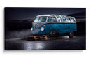 Noche de furgoneta azul vintage - Petri Damsten | Cuadro decorativo de Canvas Lab