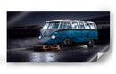 Noche de furgoneta azul vintage - Petri Damsten | Cuadro decorativo de Canvas Lab