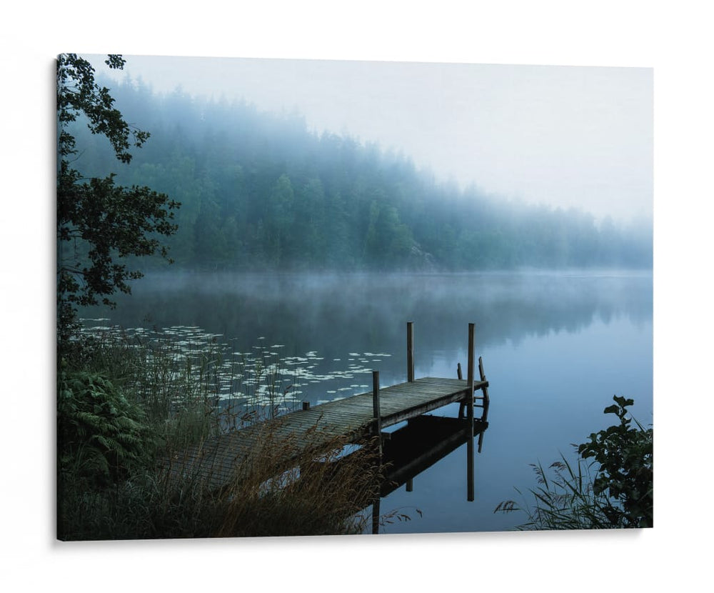 Muelle del lago brumoso - Christian Lindsten | Cuadro decorativo de Canvas Lab