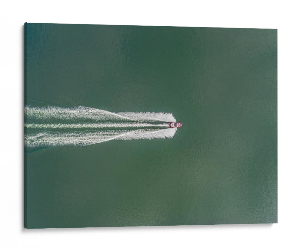 Lancha rápida en aguas verdes - Kobayashi Tetsurou | Cuadro decorativo de Canvas Lab