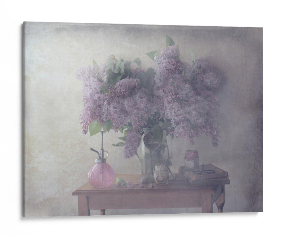 Naturaleza muerta de ensueño con lilas - Delphine Devos | Cuadro decorativo de Canvas Lab