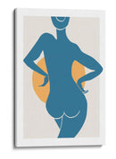 Silueta femenina abstracta de frente al sol - Fluidys Studio II | Cuadro decorativo de Canvas Lab