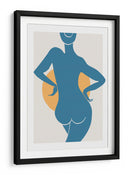 Silueta femenina abstracta de frente al sol - Fluidys Studio II | Cuadro decorativo de Canvas Lab