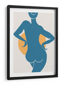 Silueta femenina abstracta de frente al sol - Fluidys Studio II | Cuadro decorativo de Canvas Lab