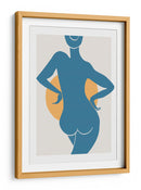 Silueta femenina abstracta de frente al sol - Fluidys Studio II | Cuadro decorativo de Canvas Lab