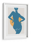 Silueta femenina abstracta de frente al sol - Fluidys Studio II | Cuadro decorativo de Canvas Lab