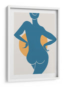 Silueta femenina abstracta de frente al sol - Fluidys Studio II | Cuadro decorativo de Canvas Lab