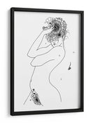 Trazos de mujer en flor natural - Fluidys Studio II | Cuadro decorativo de Canvas Lab
