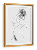Trazos de mujer en flor natural - Fluidys Studio II | Cuadro decorativo de Canvas Lab