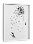 Trazos de mujer en flor natural - Fluidys Studio II | Cuadro decorativo de Canvas Lab