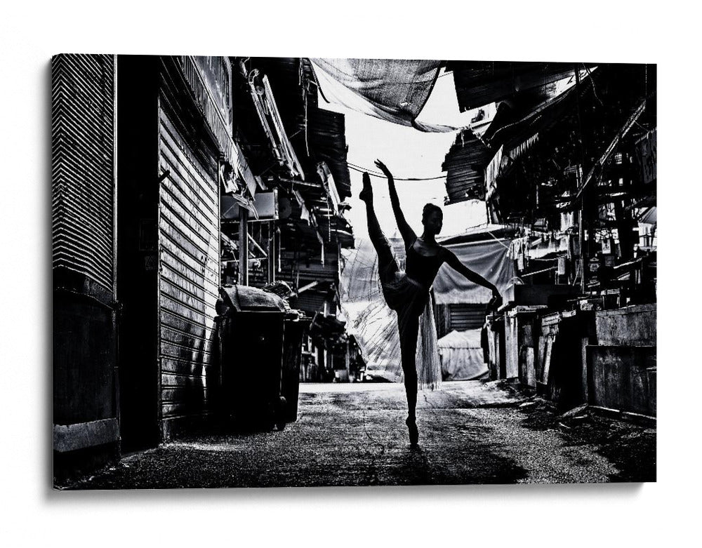Silueta de ballet urbano - Amnon Eichelberg | Cuadro decorativo de Canvas Lab