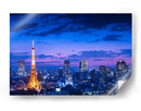 Torre de Tokio al atardecer - Takao Kataoka | Cuadro decorativo de Canvas Lab