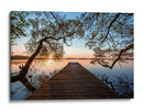 Serena puesta de sol sobre el lago - Keller | Cuadro decorativo de Canvas Lab