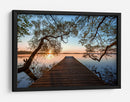 Serena puesta de sol sobre el lago - Keller | Cuadro decorativo de Canvas Lab