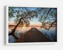 Serena puesta de sol sobre el lago - Keller | Cuadro decorativo de Canvas Lab