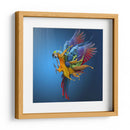 Salpicadura de loro vibrante - Sulaiman Almawash | Cuadro decorativo de Canvas Lab