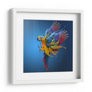 Salpicadura de loro vibrante - Sulaiman Almawash | Cuadro decorativo de Canvas Lab