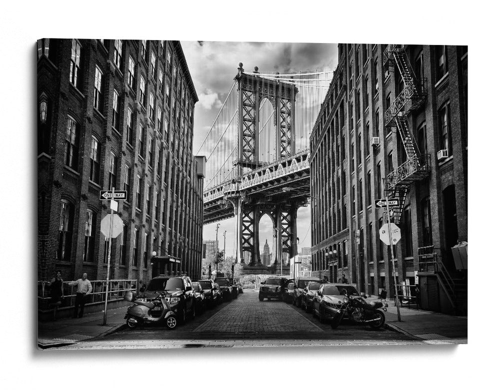 Vista del puente de Manhattan en DUMBO - Lidia Vanhamme | Cuadro decorativo de Canvas Lab