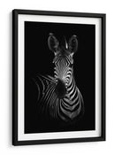 Impresionante retrato sobrio de cebra - WildPhotoArt | Cuadro decorativo de Canvas Lab