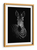 Impresionante retrato sobrio de cebra - WildPhotoArt | Cuadro decorativo de Canvas Lab