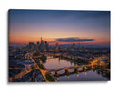 Horizonte de Frankfurt al atardecer - Robin Oelschlegel | Cuadro decorativo de Canvas Lab